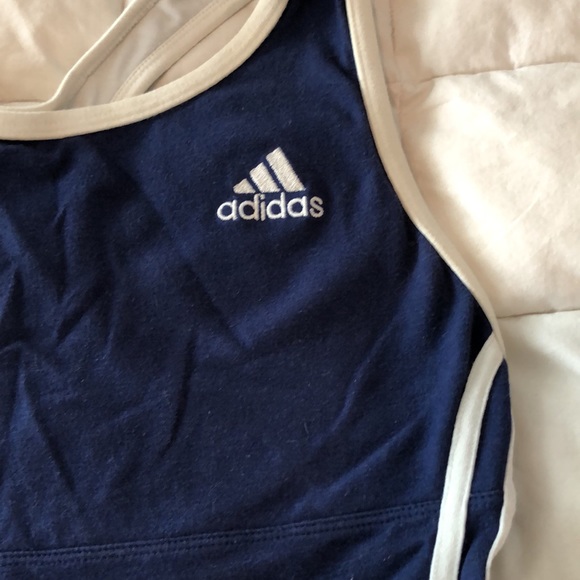 Adidas navy white green tennis ensemble skirt 10 - Picture 3 of 12